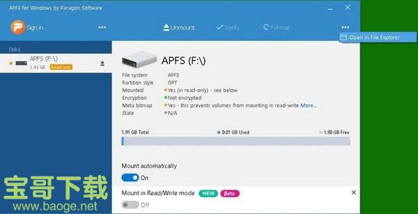 APFS for Windows下载