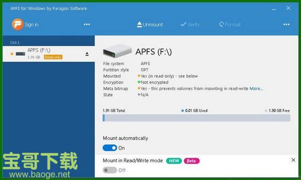 APFS for Windows