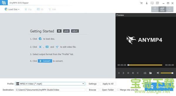 AnyMP4 DVD Ripper最新版 v8.0.36免费破解版
