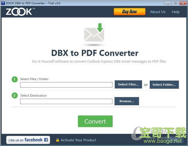 ZOOK DBX to PDF Converter(DBX到PDF转换器) v3.0 官方版