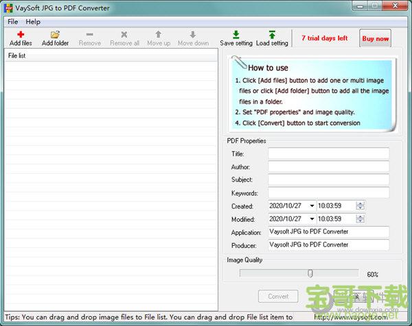 VaySoft JPG to PDF Converter(JPG转PDF工具) v2.23 官方版