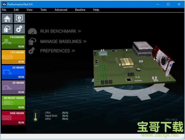 PassMark PerformanceTest（软件基准测试工具） V9.0.1023.0 正式版