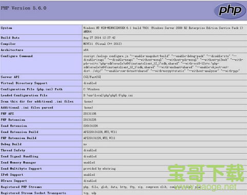 PHP For Windows下载