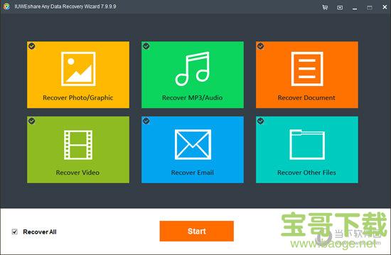 IUWEshare Any Data Recovery Wizard(全能数据恢复软件)  v7.9.9.9 免费版